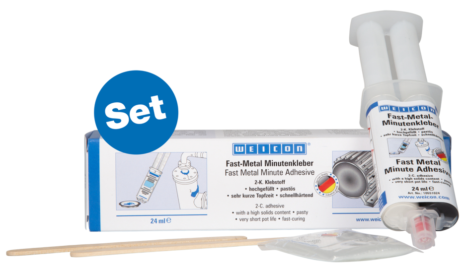 WEICON Fast-Metal Minutenkleber Set
