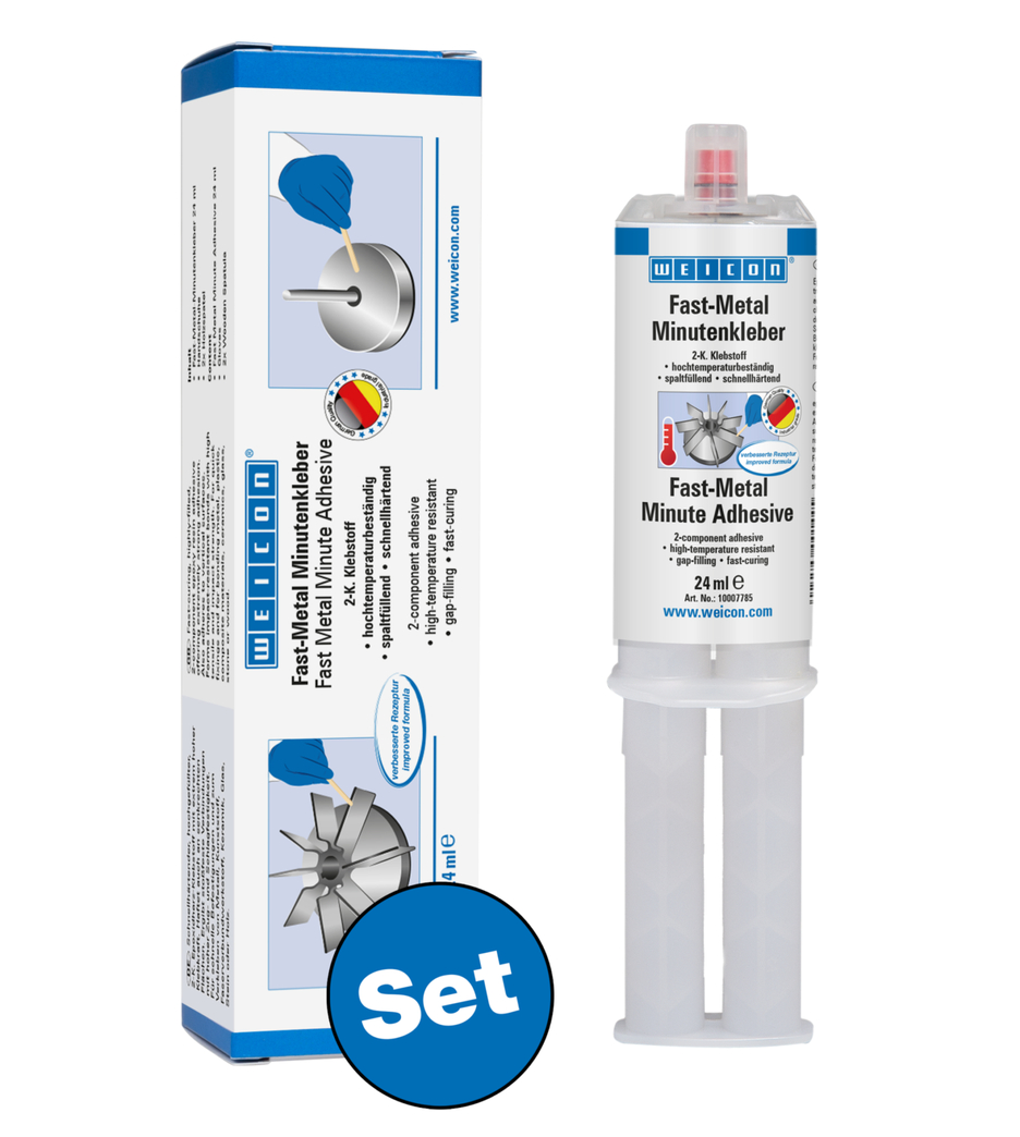 WEICON Fast-Metal Minutenkleber 24 ml DE/EN