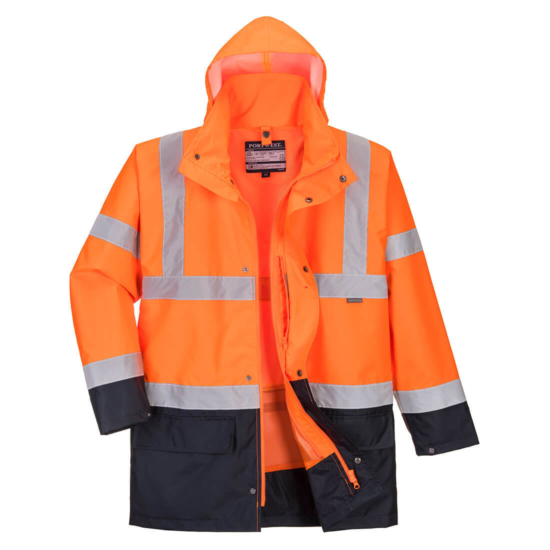 Hi-Vis 5-in-1 Kontrast Jacke Essential – Warnschutz Klasse 3 mit Kälteschutz EN 342 | Portwest S766