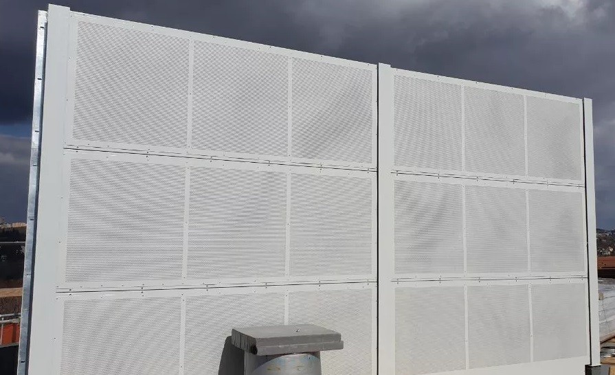 Schallschutzwand außen