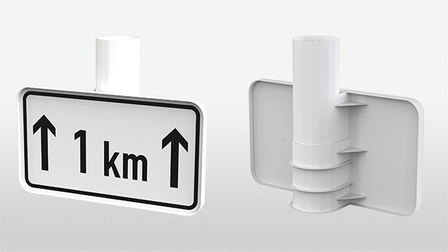 Modulaariset liikennemerkit kiinnitettäviksi