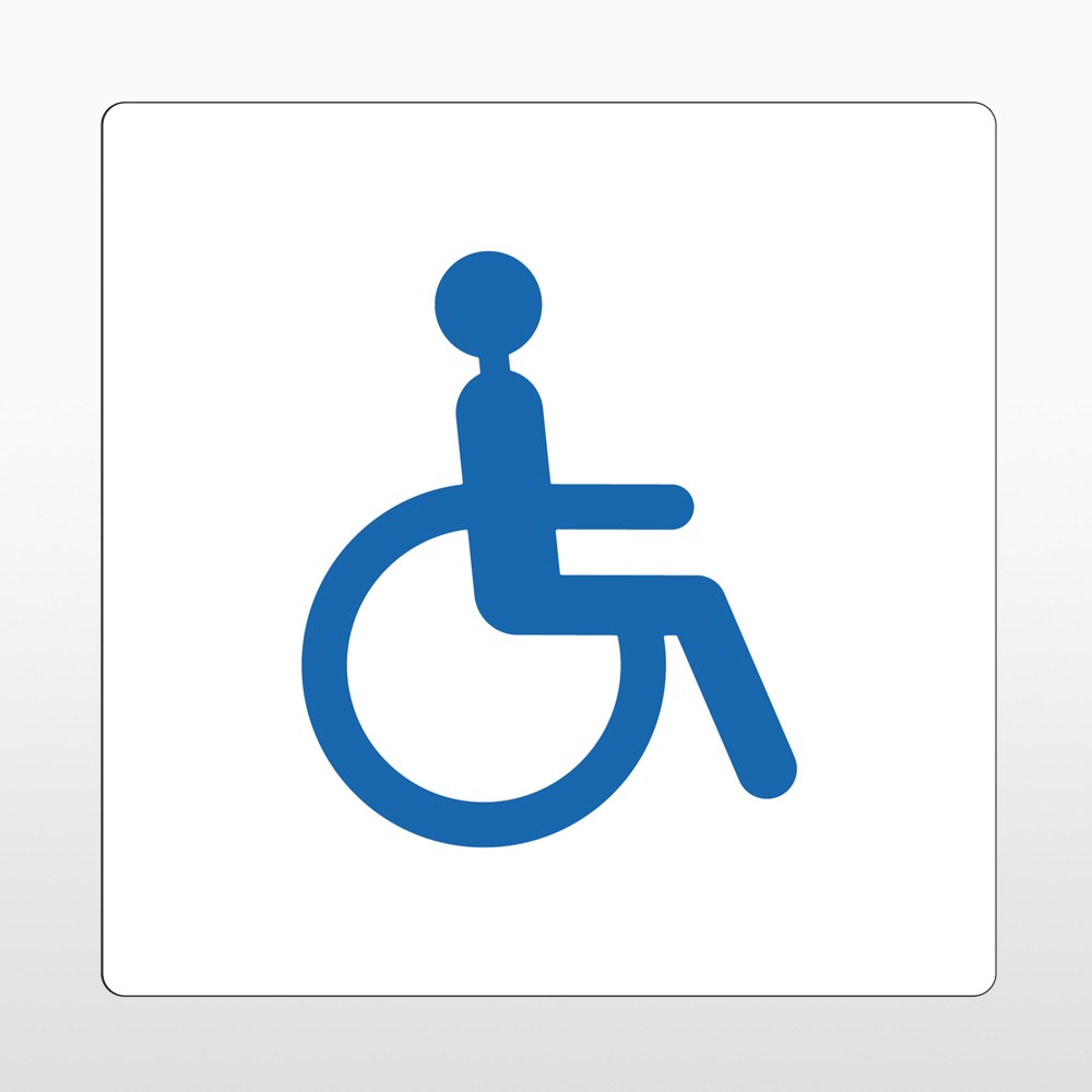 "Rollstuhlfahrer" Bodenschild