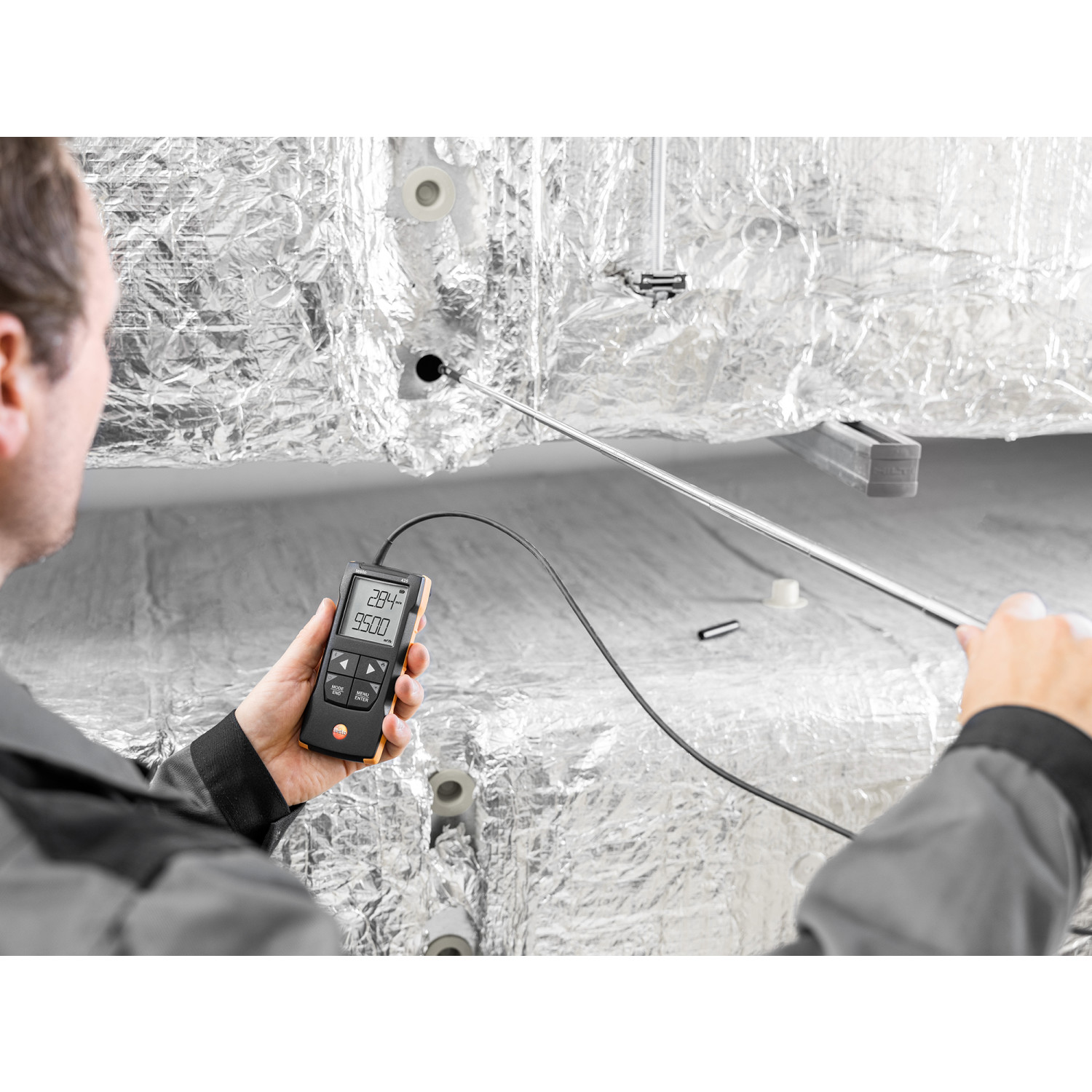 Digitales Hitzdraht-Anemometer testo 425 mit App-Anbindung