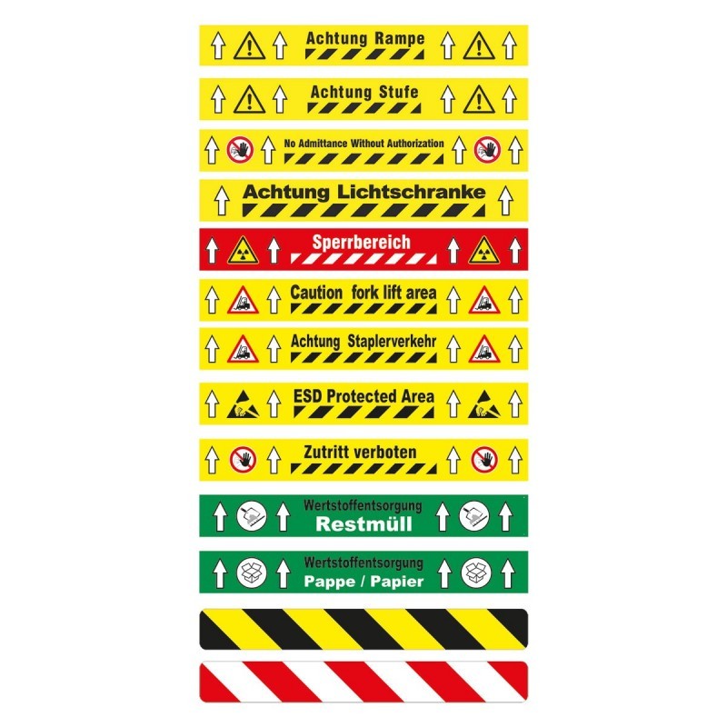 DD-5125 Printed Floor Marking Tape