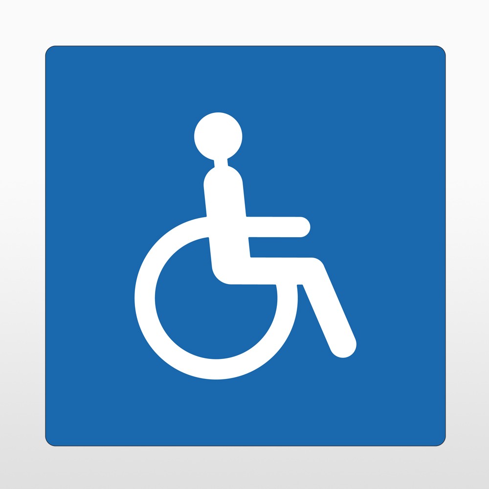 "Rollstuhlfahrer" Bodenschild