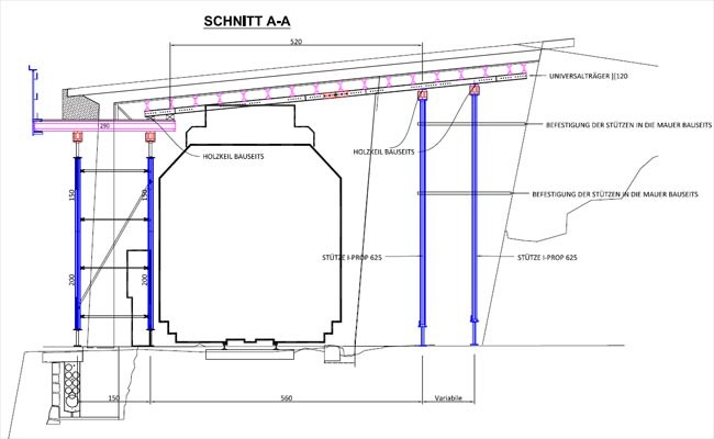 Stützturm, Alu-Deckenstütze bis 12 m