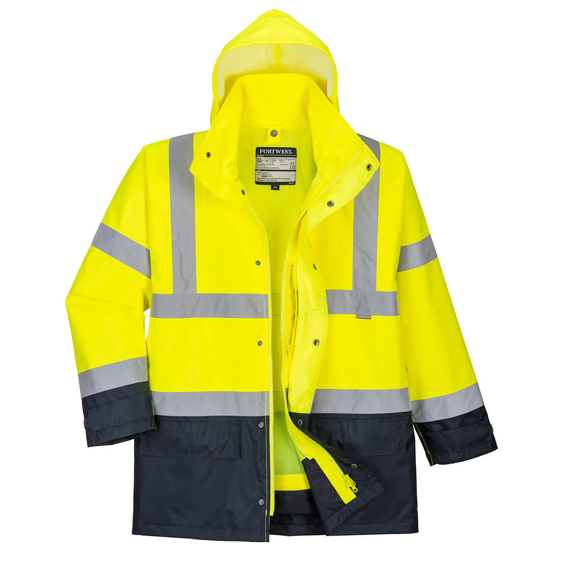 Hi-Vis 5-in-1 Kontrast Exekutiv Jacke – Warnschutz Klasse 3 mit Kälteschutz EN 342 | Portwest S768