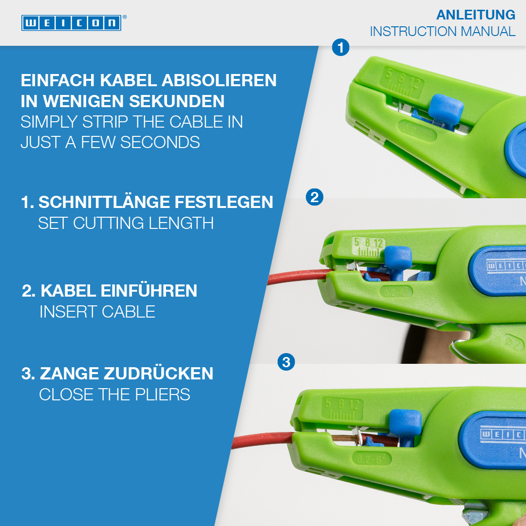 WEICON Abisolierzange No.5 Green Line