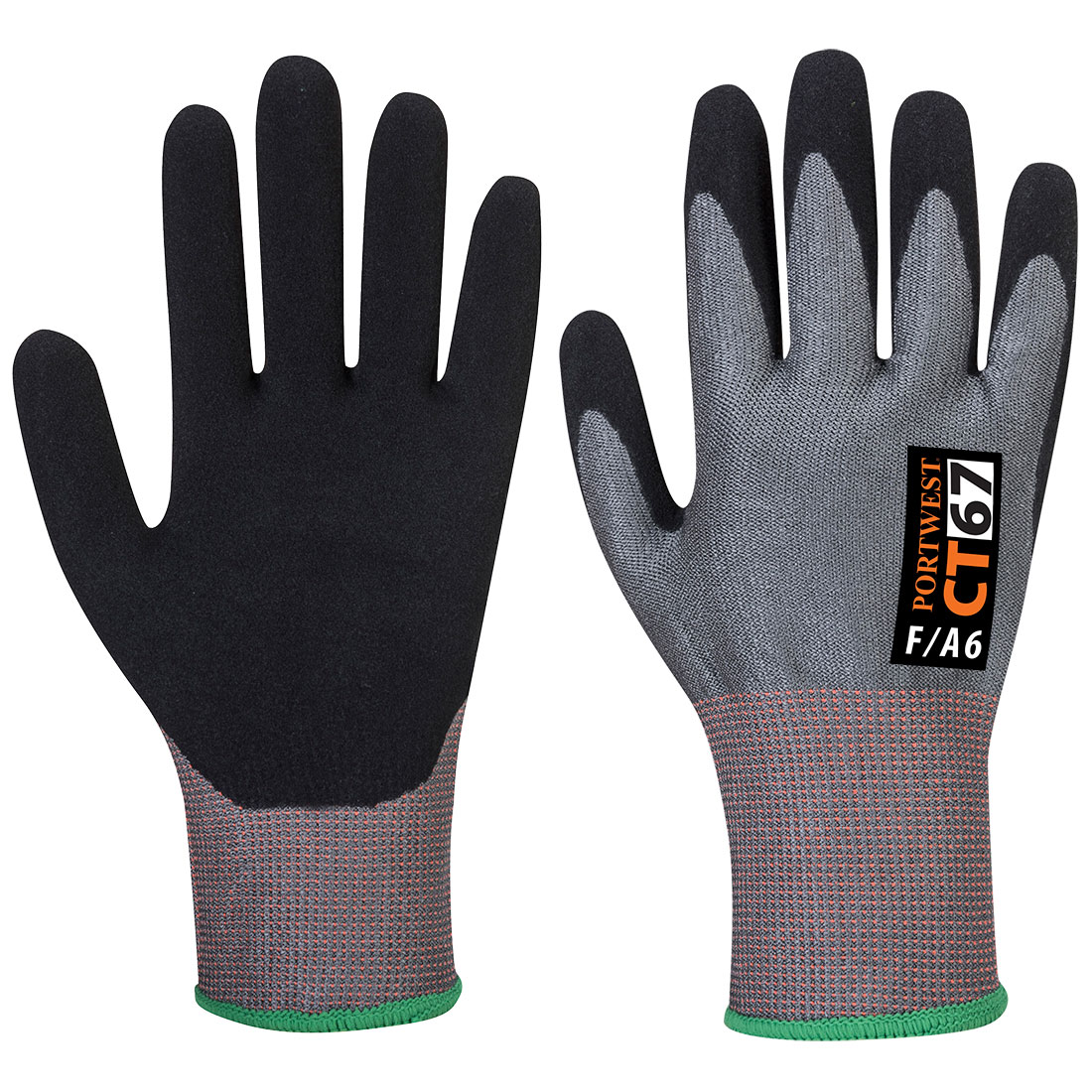 Schnittschutzhandschuhe mit Nitrilschaum – Schnittschutz F