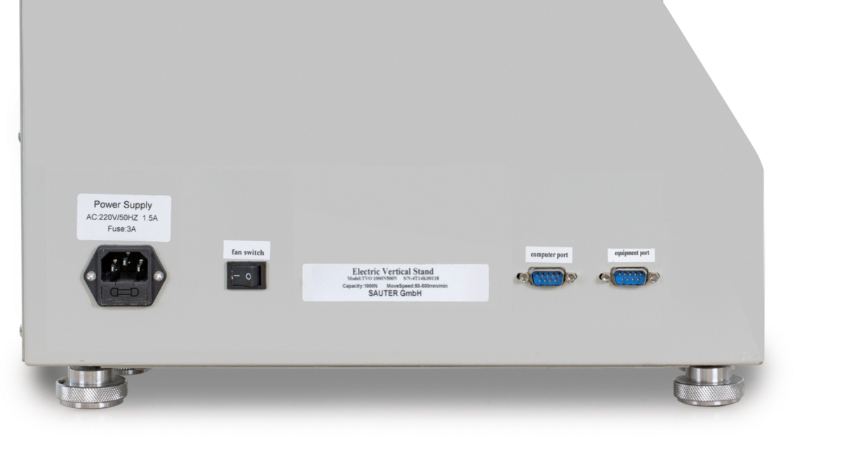 Kraft-Weg-Prüfstand SAUTER TVO-LD – Set mit Längenmesssystem