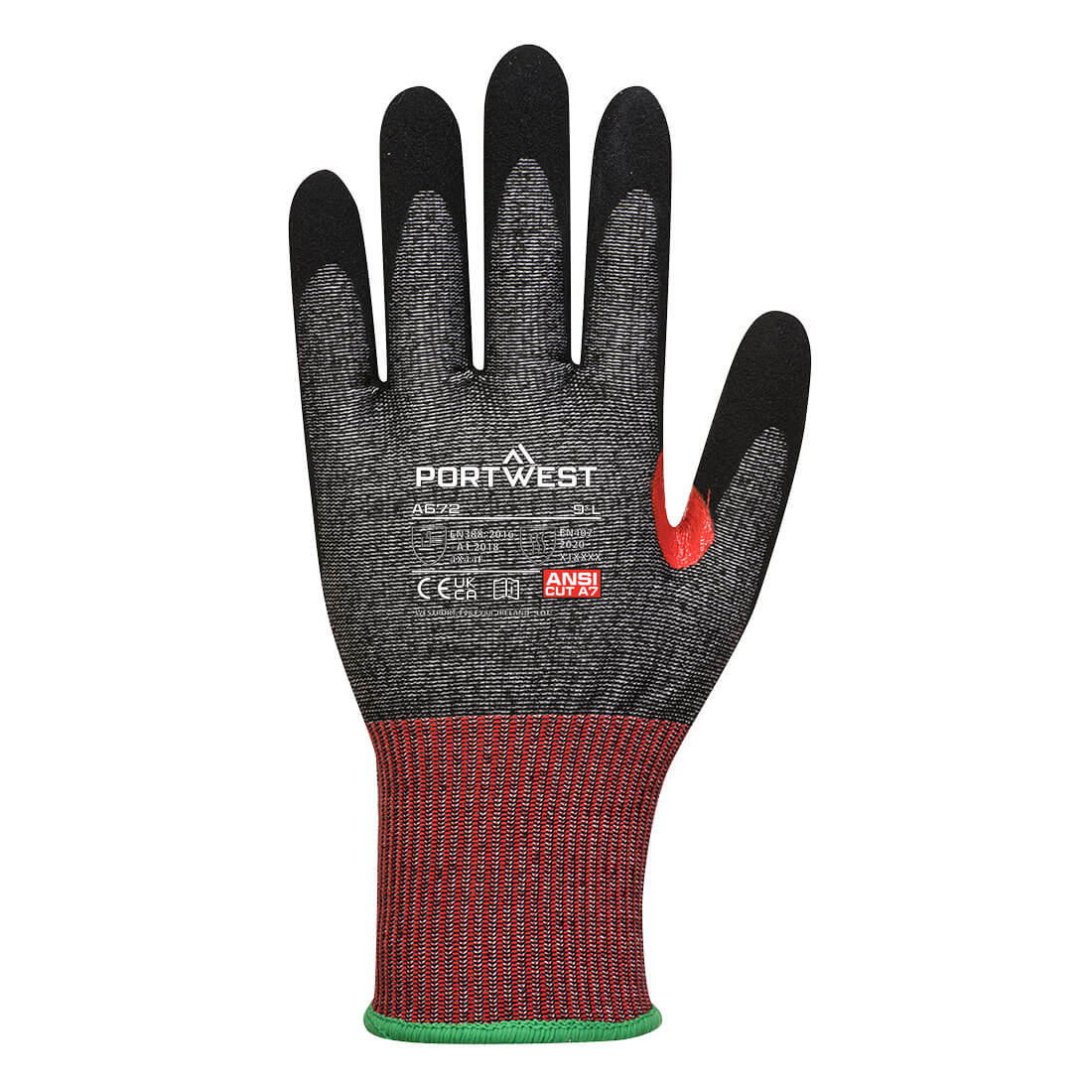 CS AHR13 NITRILSCHAUM-Schnittschutzhandschuh – Schnittschutz F nach EN 388 | Portwest A672