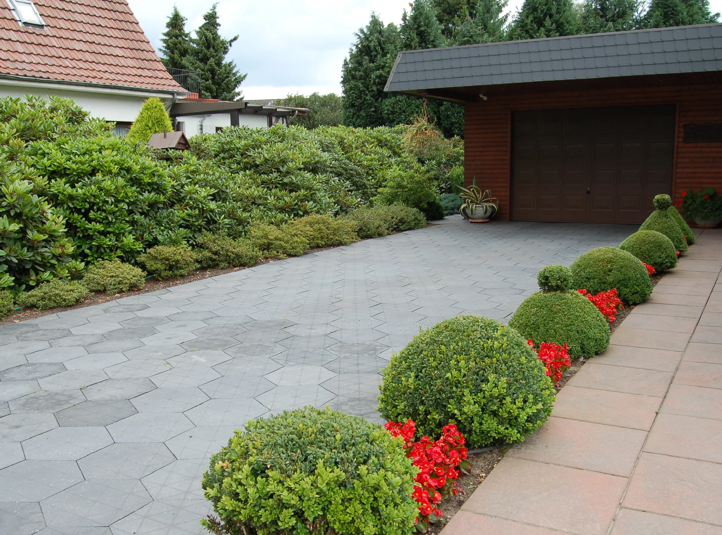 Bodenschutzplatte Sechseck aus Recycling-Kunststoff
