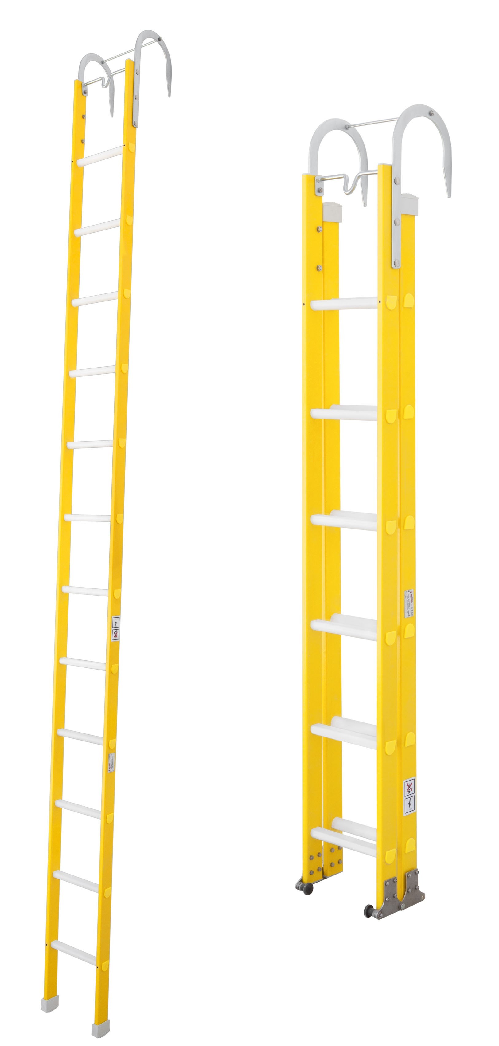 Hakenleiter für die Feuerwehr, Fiberglas