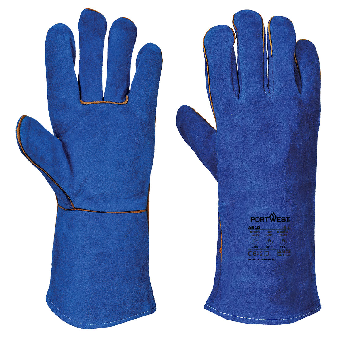 Schweißer Stulpenhandschuhe – Schweißerhandschuh EN 12477 | Portwest A510