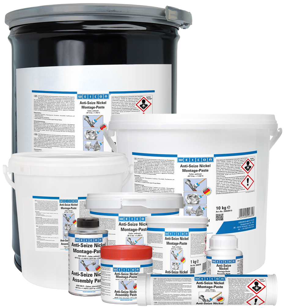 WEICON Anti-Seize ASN 1000 Nickel Montagepaste, 1 kg