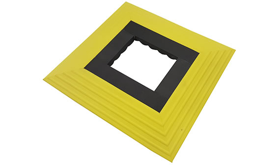 ERGOMAT DuraStripe Cart Stop 25 x 25 cm