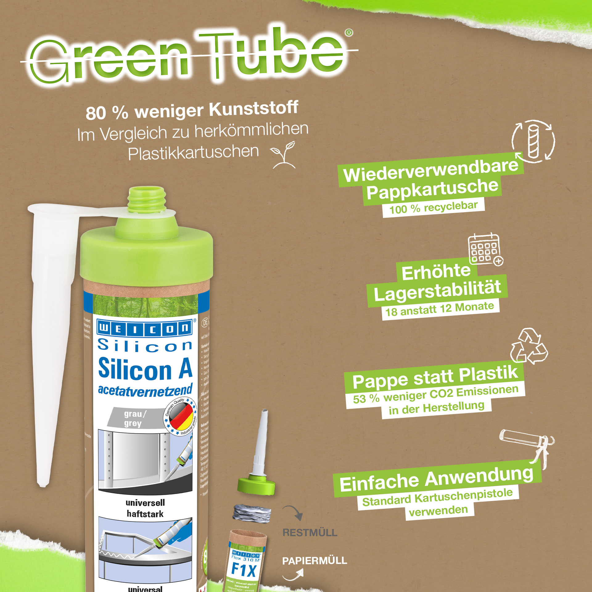 WEICON Silicon A transparent 310 ml