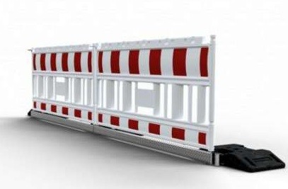 Blindenschutz für Absperrschrankengitter