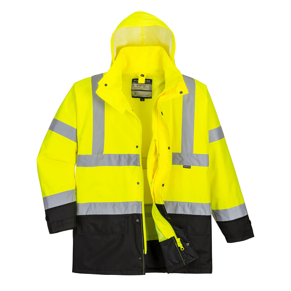 Hi-Vis 5-in-1 Kontrast Exekutiv Jacke – Warnschutz Klasse 3 mit Kälteschutz EN 342 | Portwest S768