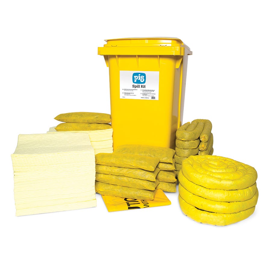 Chemikalien-Notfallkit im Rollcontainer – 324,5 l