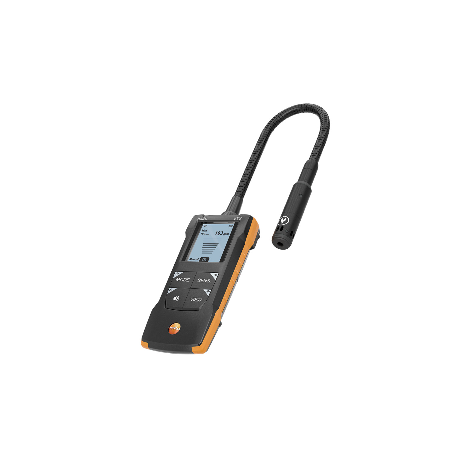 Gaslecksuchgerät testo 513 mit flexiblem Messfühler