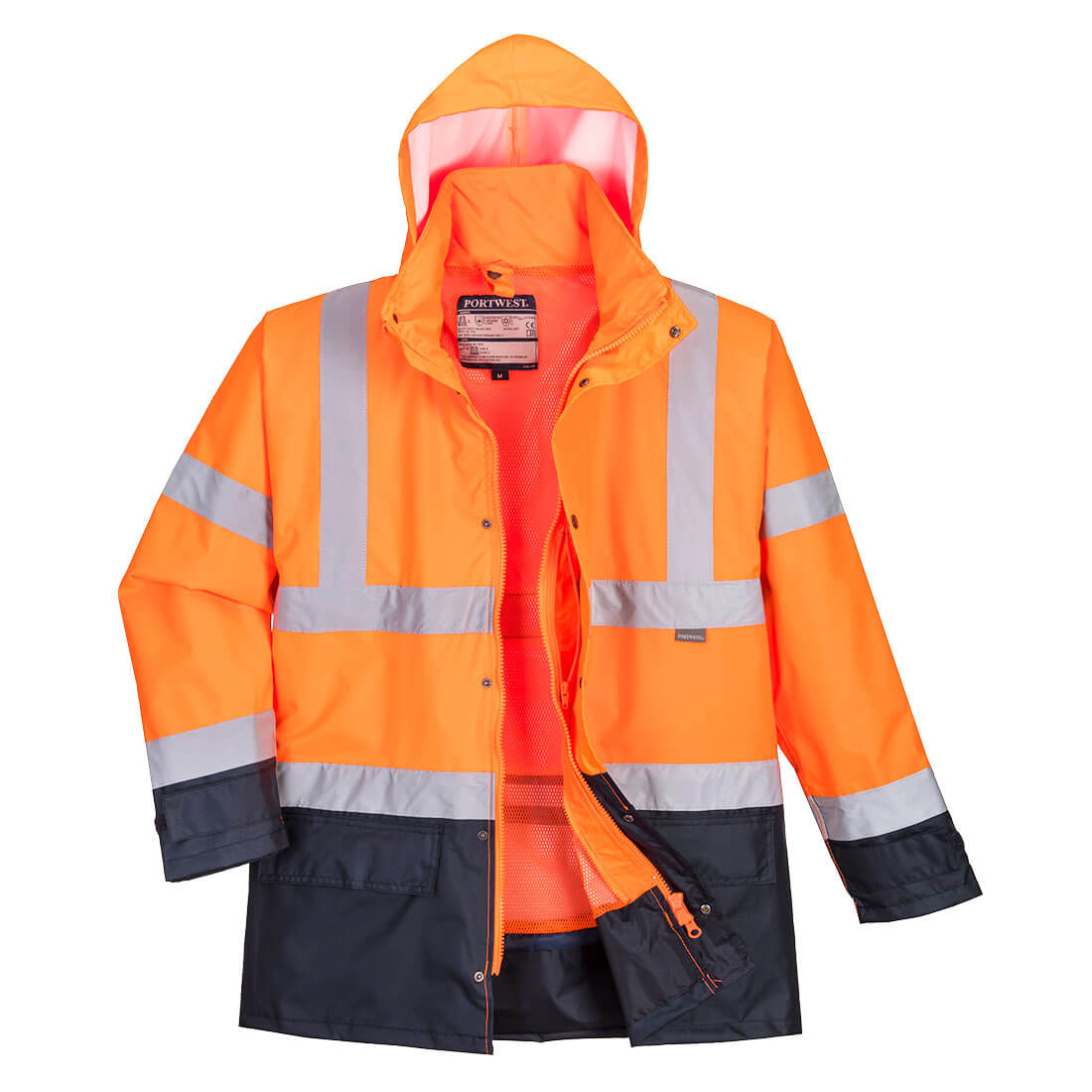 Hi-Vis 5-in-1 Kontrast Exekutiv Jacke – Warnschutz Klasse 3 mit Kälteschutz EN 342 | Portwest S768