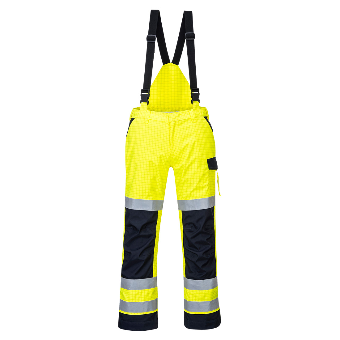 Modaflame Rain + Hi-Vis Multinorm Kontrast FR Bundhose – Störlichtbogenschutz APC 2 | Portwest MV71