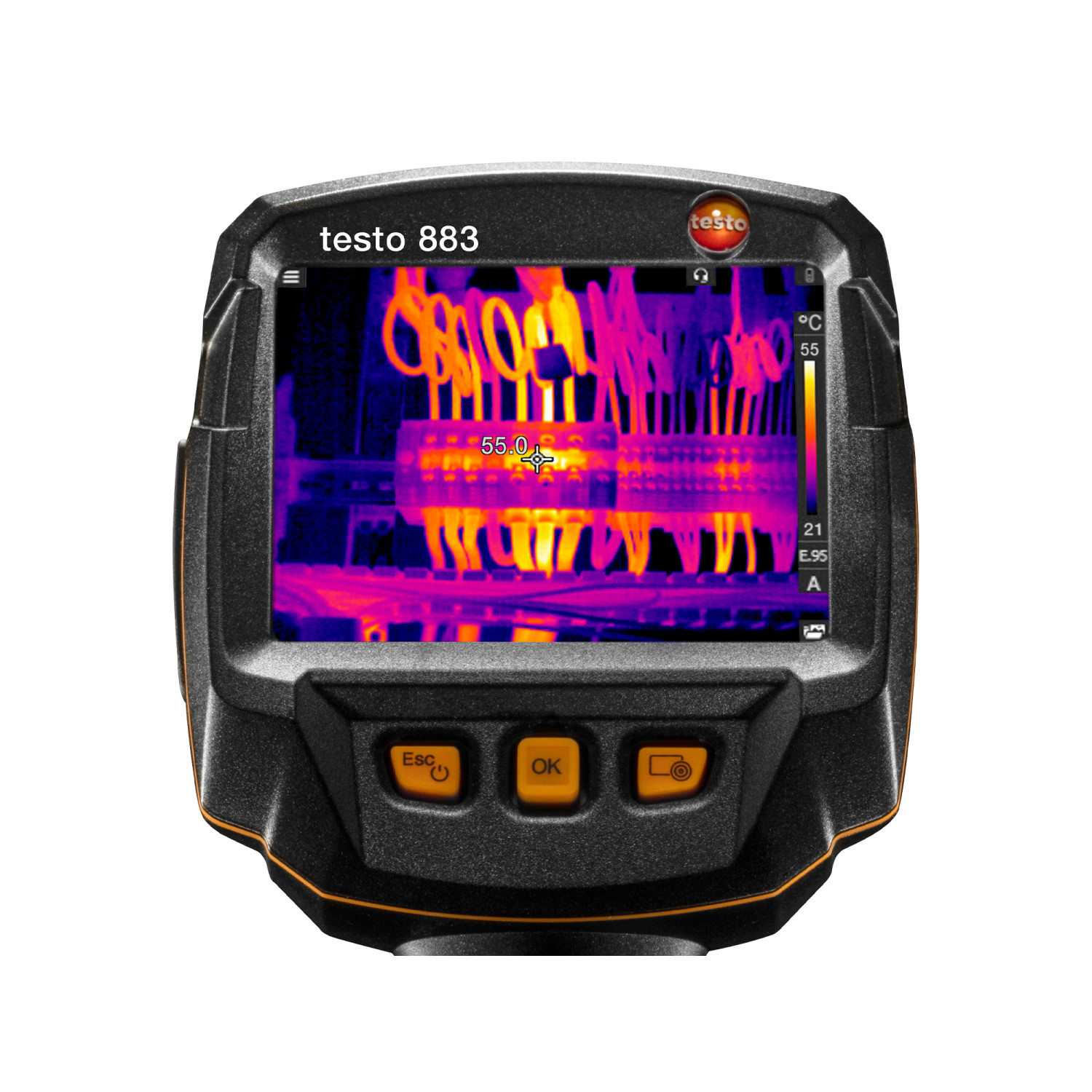 Wärmebildkamera (320 x 240 Pixel) testo 883-1 mit 30° Objektiv und Zubehör
