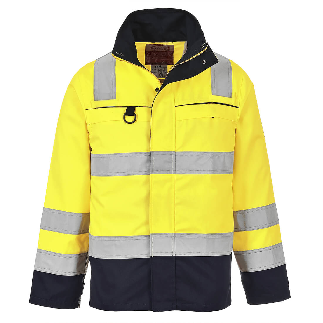 Bizflame Work Hi-Vis Multinorm Kontrast FR Jacke – Störlichtbogenschutz ELIM 13 cal/cm² | Portwest FR61