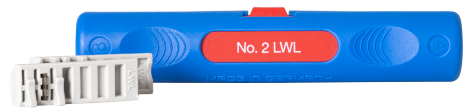 WEICON LWL Fibre Tube No.2 blau/rot, Einsatz Kassette hellgrau