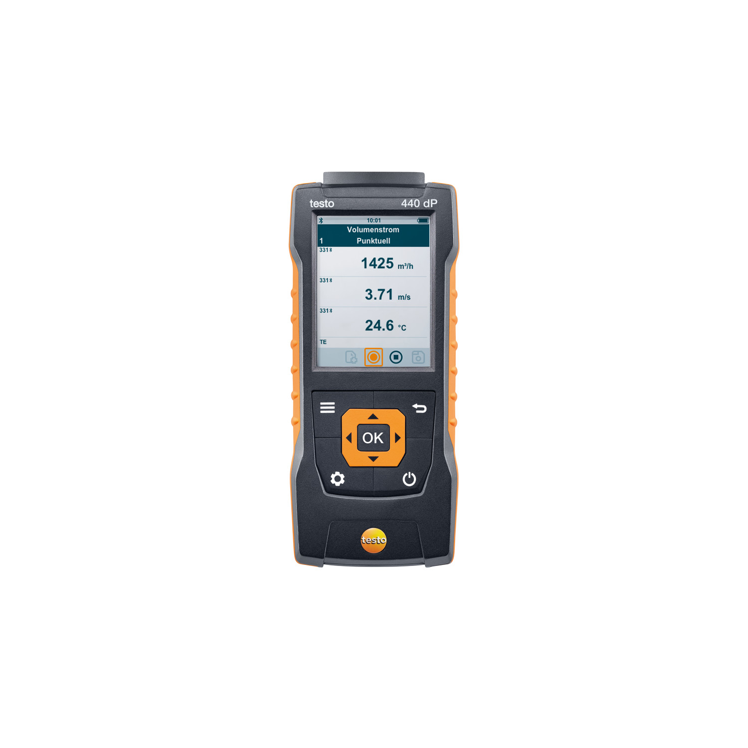 Differenzdruckmessgerät testo 440 dP – Klimamessgerät inkl. Differenzdrucksensor
