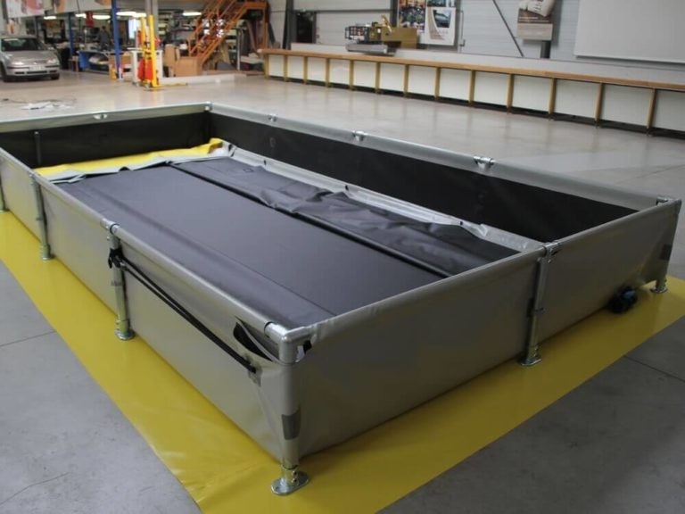 Mobil oppsamlingskar for transformatorer