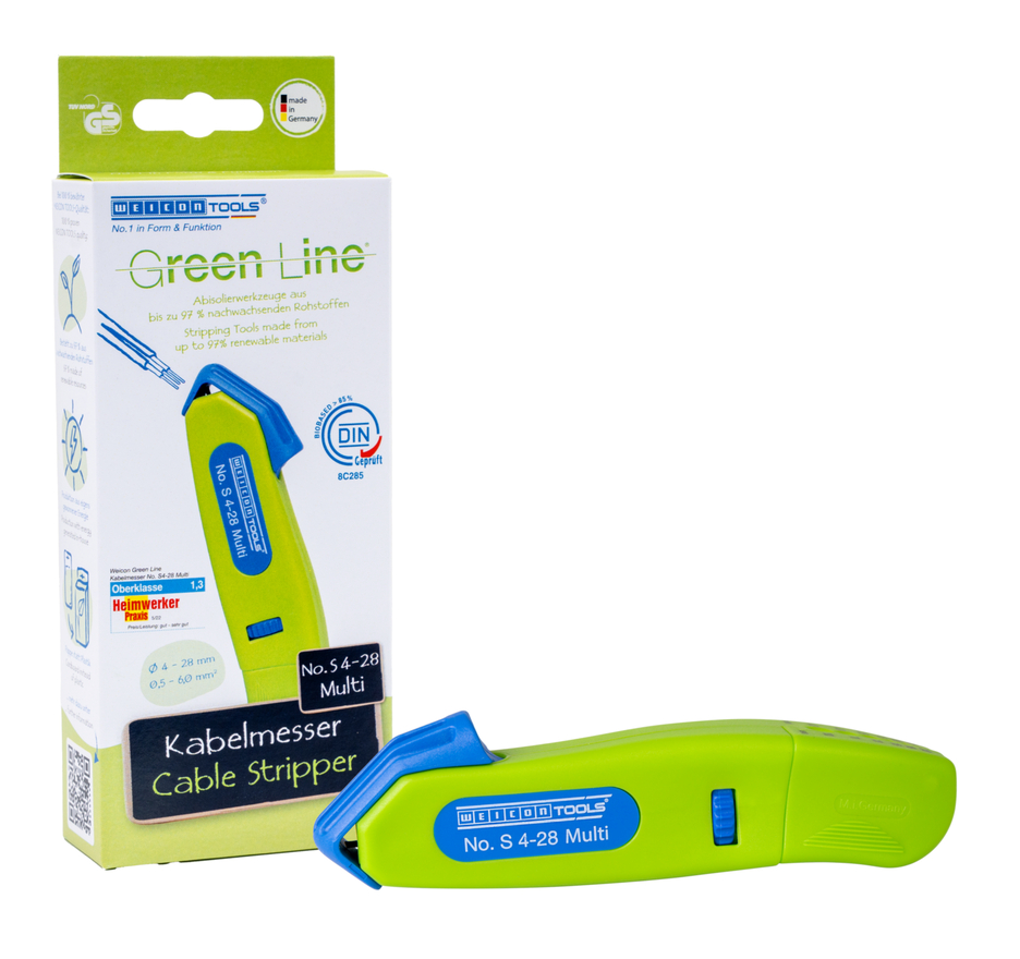 WEICON Kabelmesser S 4-28 - Multi - Green Line