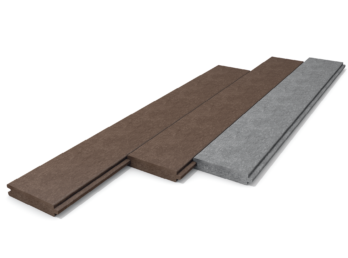 Stallbrett mit Nut und Feder aus Recycling-Kunststoff