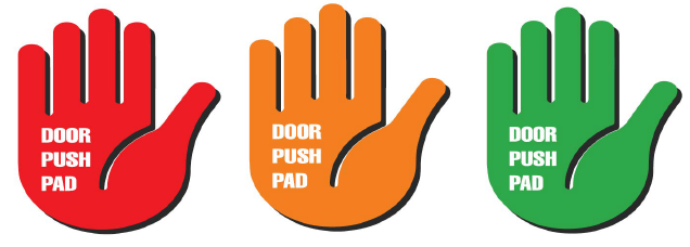 Antibakterielle Tür-PUSH-Pads