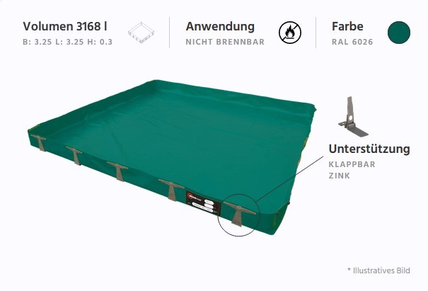 Leie oppsamlingskar ikke-brennbar