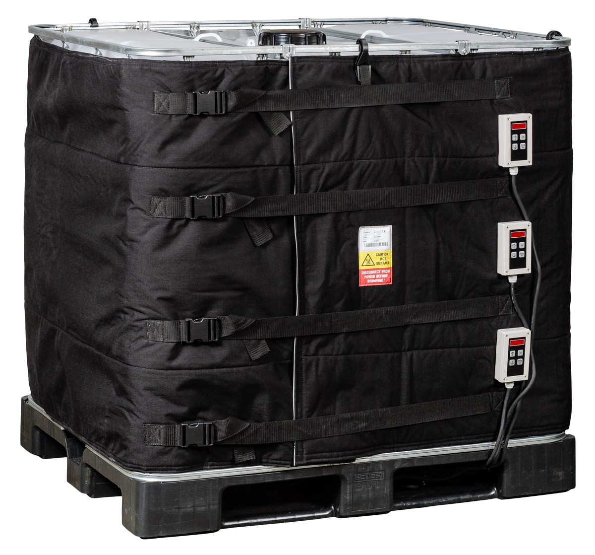 IBC heater – IBC heating jacket for 300, 640 and 1000 l with digital controller – view 2