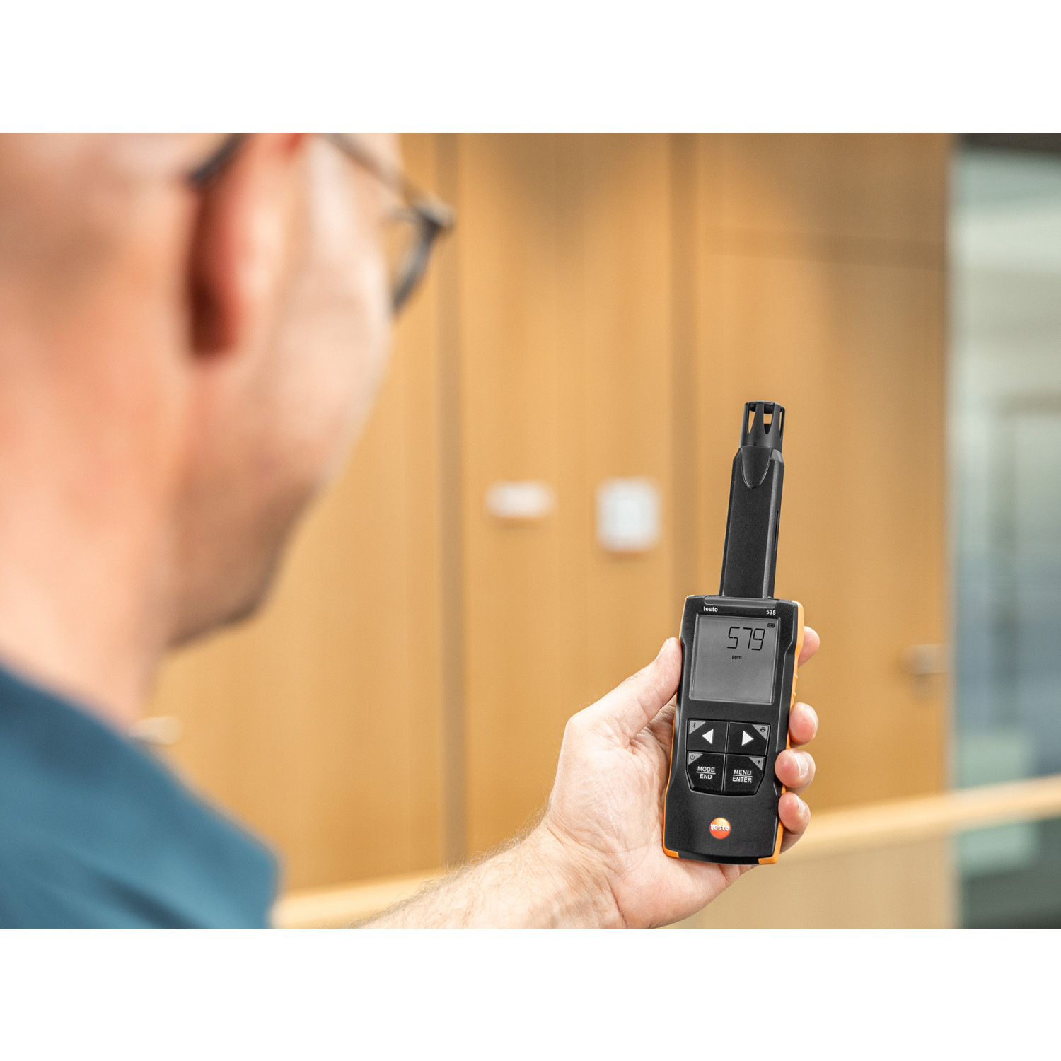 CO2-Messgerät testo 535 – Digitales CO₂-Messgerät mit App-Anbindung