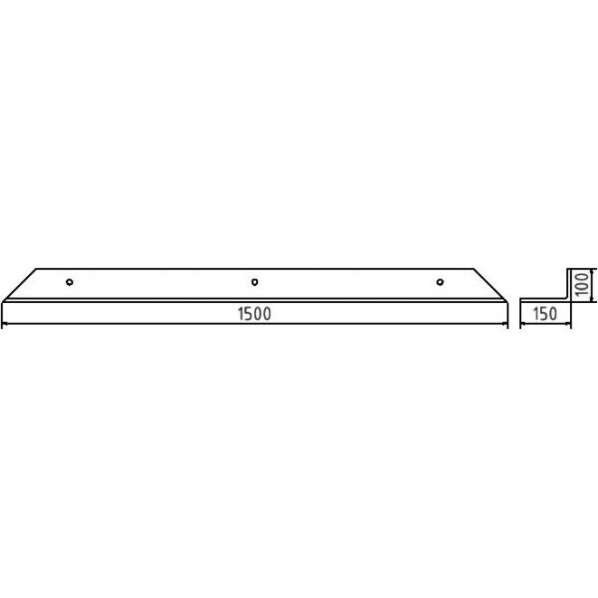 Schrammschutz aus Stahl für Staplerverkehr