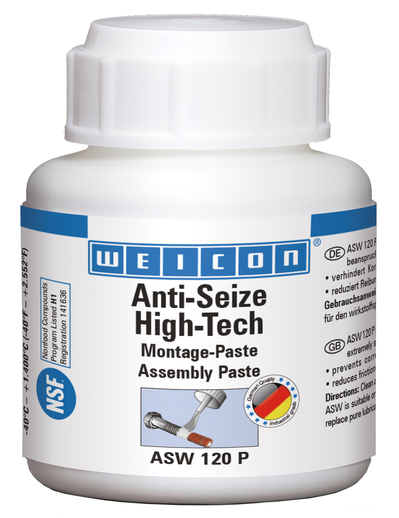 WEICON ASW 120 P 120 g Anti-Seize High-Tech Montagepaste