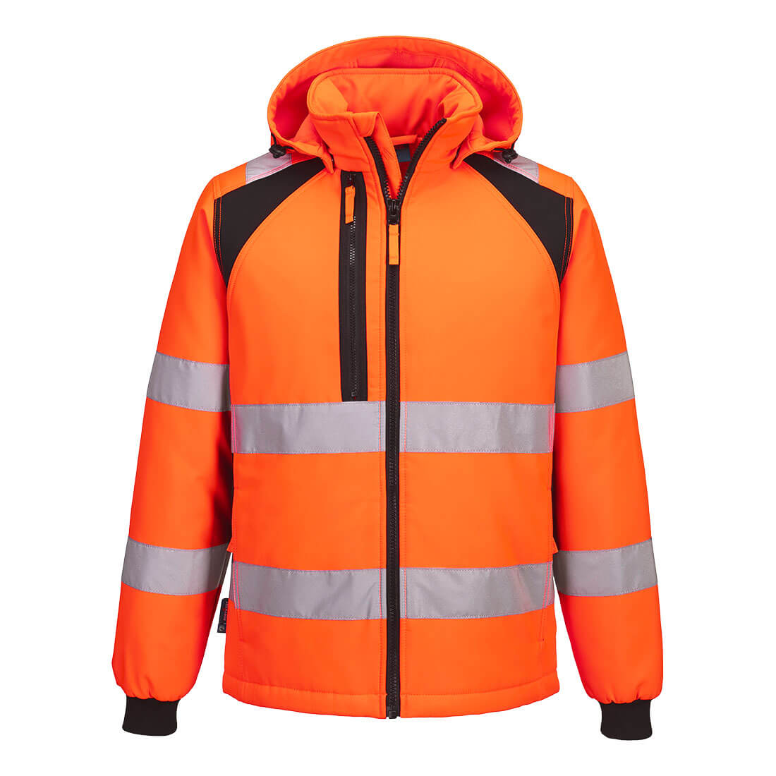 WX2 Hi-Vis gefütterte Softshelljacke (2L) – Warnschutz Klasse 3 mit Kälteschutz EN 342 | Portwest CD809