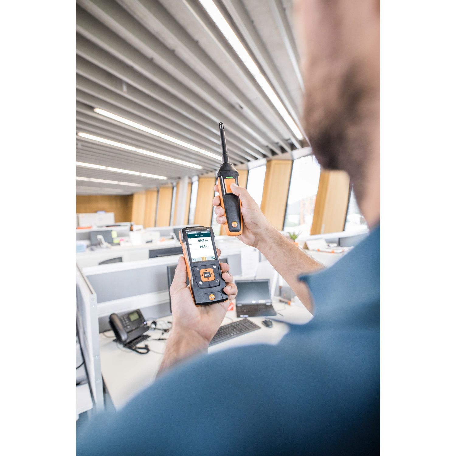 Klimamessgerät testo 440 delta P Strömungs-KombiSet 2 mit Bluetooth®