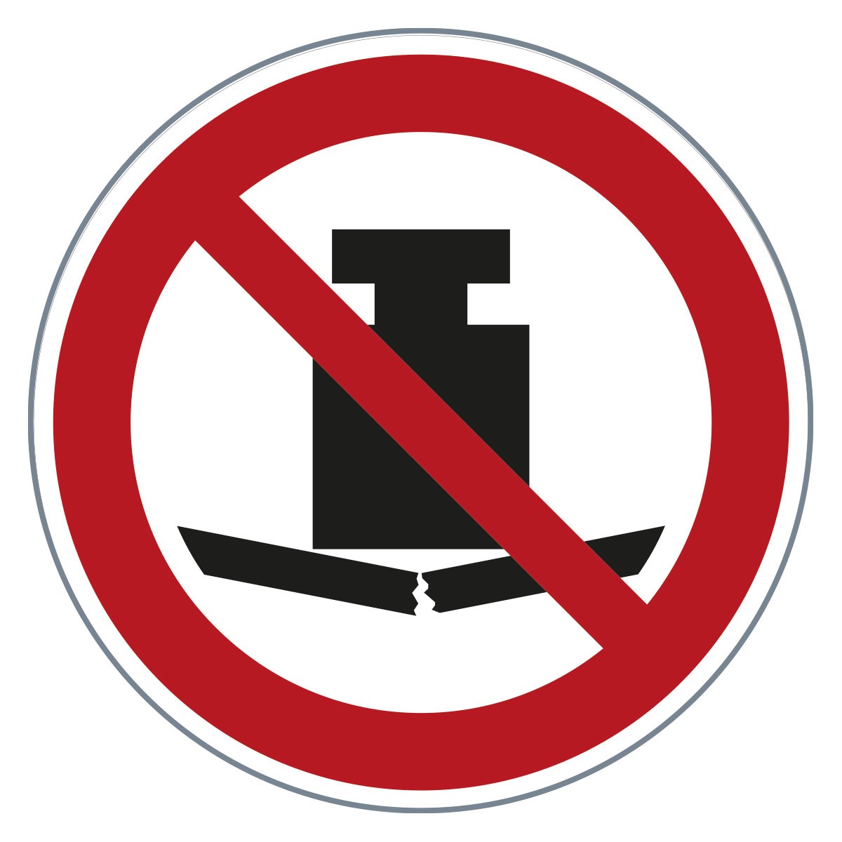 Kieltomerkki – Lavat kielletty
