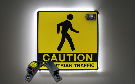 ERGOMAT Türschalter + LED-Schild 60 cm